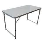 Mesa plegable para exterior estructura de aluminio y acero - Plateado - Imagen 5