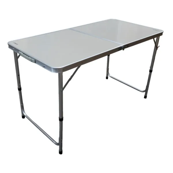 Mesa plegable para exterior estructura de aluminio y acero - Plateado - Imagen 5