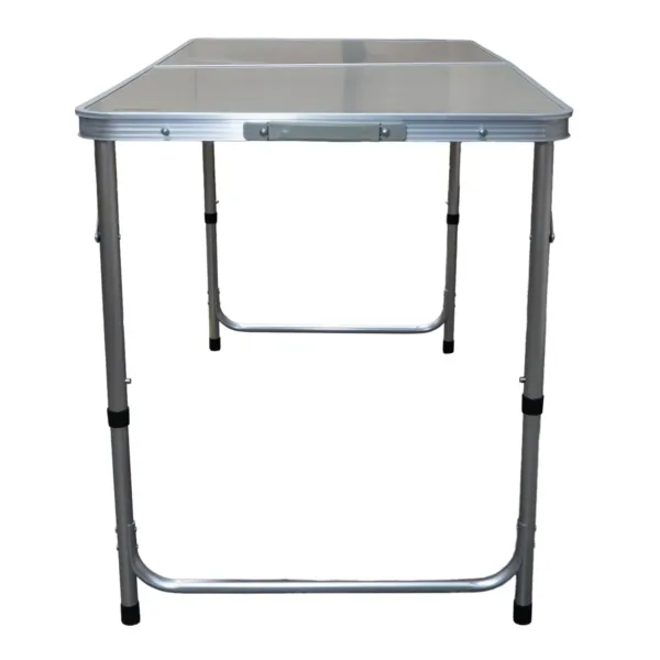 Mesa plegable para exterior estructura de aluminio y acero - Plateado - Imagen 4