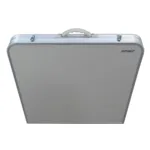 Mesa plegable para exterior estructura de aluminio y acero - Plateado - Imagen 3