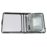 Set mesa plegable de camping con 4 bancos Madera Oscura - Imagen 5