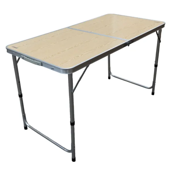Mesa plegable de aluminio alto regulable camping 90x60x40 cm - Imagen 2
