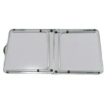 Mesa plegable de aluminio alto regulable camping 90x60x40-70 cm - Imagen 4
