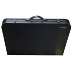 Mesa plegable de aluminio alto regulable camping Negro/Bambú 90X60X40-70 cm - Imagen 9