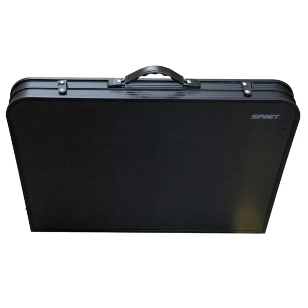 Mesa plegable de aluminio alto regulable camping Negro/Bambú - Imagen 9