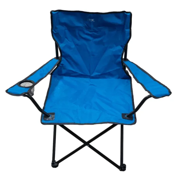 Sillón plegable tipo director azul - Imagen 2