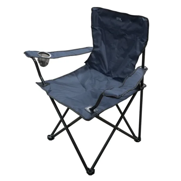 Sillón plegable tipo director negro - Imagen 1