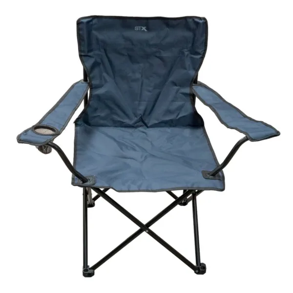 Sillón plegable tipo director negro - Imagen 2