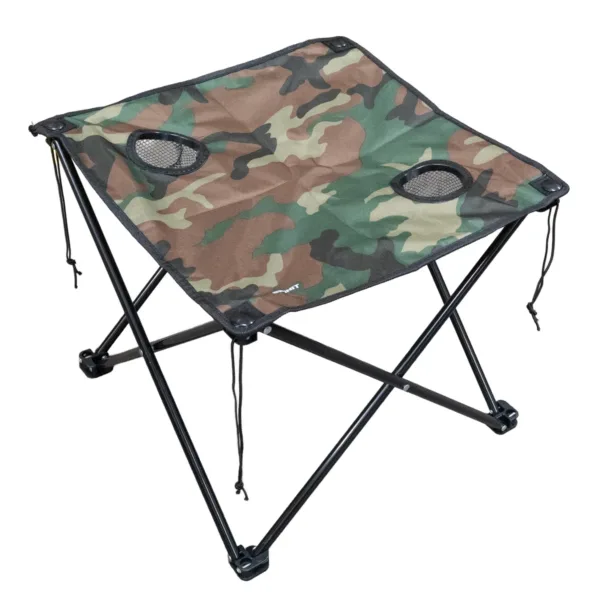 Set mesa y sillas pleglables para camping camuflado - Imagen 5