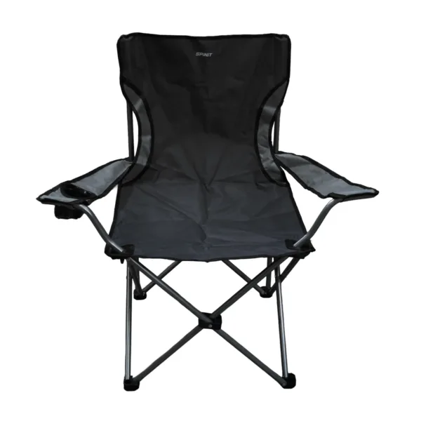 Sillón Director 100 plegable Para camping, pesca y playa - Negro - Imagen 2