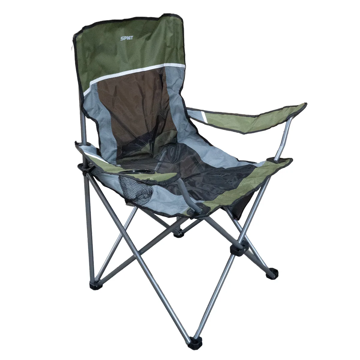 600086 SILLON DIRECTOR SPINIT 120 NYLON MESH VERDE-02 Sillón Director 120 plegable con Bolsillo lateral - Verde - Imagen 1