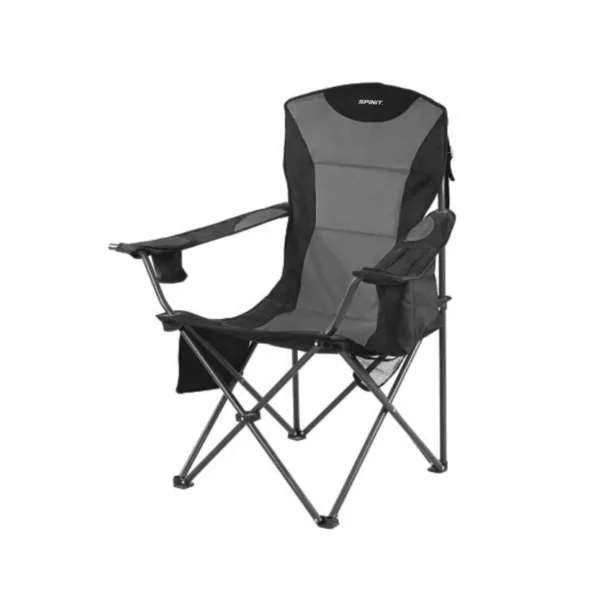 600089-SILLON-SPINIT-DIRECTOR-160-C-CONSERVADORA-GRIS-NEGRO-01 Sillón director plegable 160 con bolsillo lateral tipo conservadora - Imagen 1