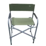 Sillón director plegable de acero Resistente, cómodo y práctico para camping - Verde - Imagen 2