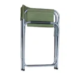 Sillón director plegable de acero Resistente, cómodo y práctico para camping - Verde - Imagen 3