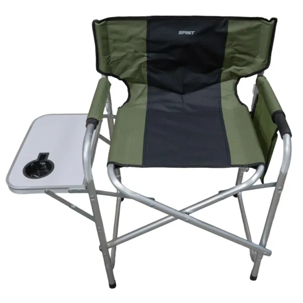 Sillón director plegable de aluminio con bandeja y posavasos - Imagen 2