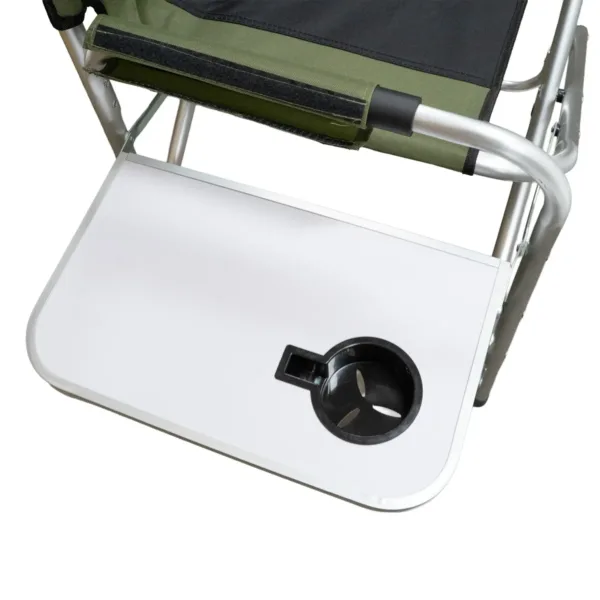 Sillón director plegable de aluminio con bandeja y posavasos - Imagen 4