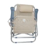 Silla reposera baja reclinable de aluminio para playa y camping 4 posiciones - Imagen 5