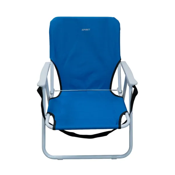 Silla reposera baja de acero plegable con correa para transportar - Imagen 2