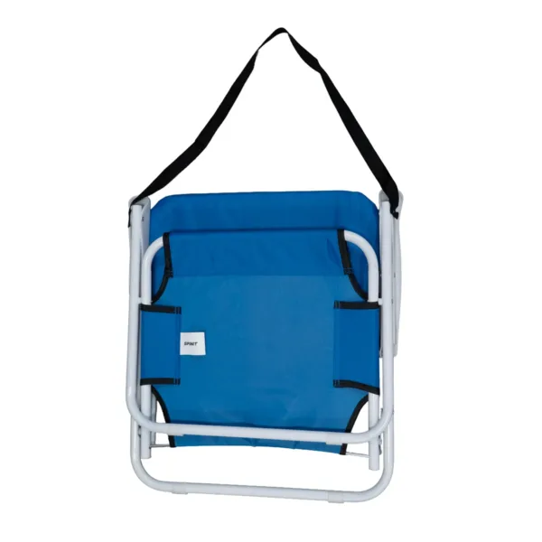 Silla reposera baja de acero plegable con correa para transportar - Imagen 3