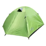 Carpa Camper 4 personas resistente al agua con doble capa y piso reforzado - Verde - Imagen 8