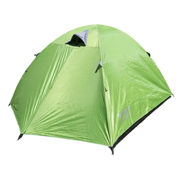 Carpa Camper 4 personas resistente al agua con doble capa y piso reforzado - Verde - Imagen 8
