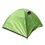 Carpa Camper 4 personas resistente al agua con doble capa y piso reforzado - Verde - Imagen 4