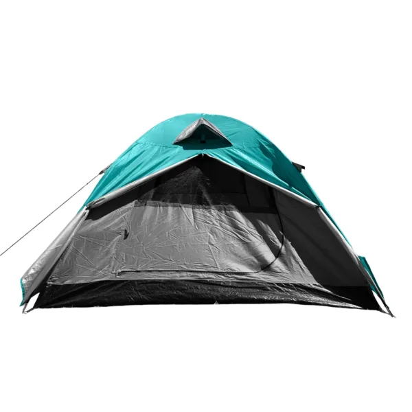 Carpa Camper 4 personas resistente al agua con doble capa y piso reforzado - Azul - Imagen 7