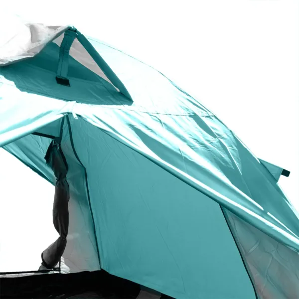 Carpa Camper 4 personas resistente al agua con doble capa y piso reforzado - Azul - Imagen 5