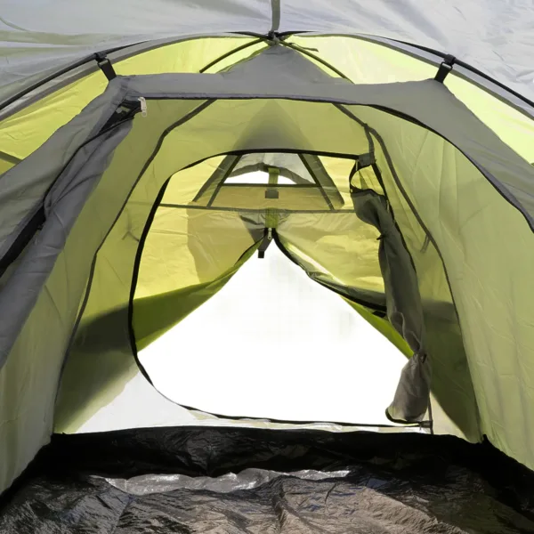 Carpa Traful 3 personas impermeable con ábside frontal y ventilación cruzada - Imagen 8