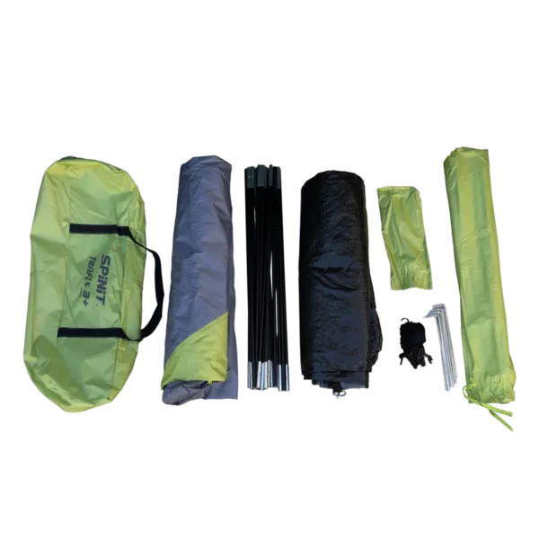 Carpa Traful 3 personas impermeable con ábside frontal y ventilación cruzada - Imagen 10