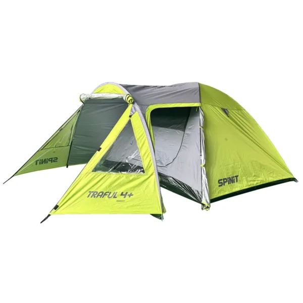 Carpa Traful 4 personas impermeable con ábside frontal y doble entrada para camping - Imagen 2