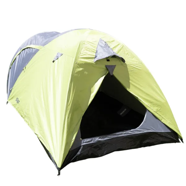 Carpa Traful 4 personas impermeable con ábside frontal y doble entrada para camping - Imagen 10