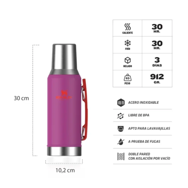 Termo Mate System 1.2L Vivid Violet - Imagen 2
