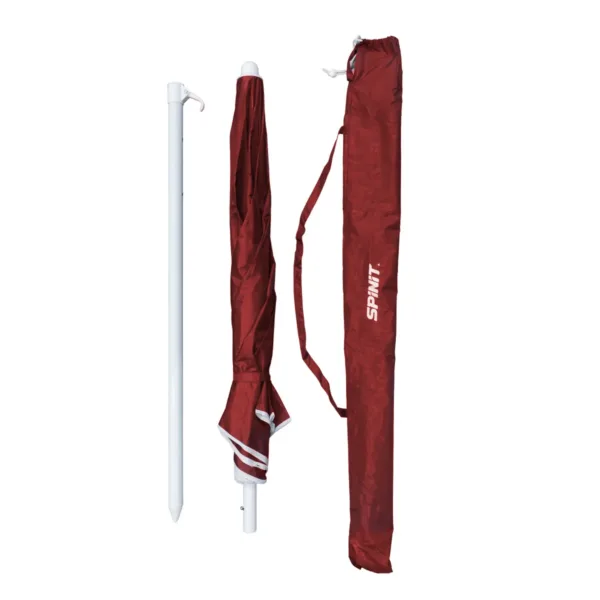 Sombrilla de playa UV 50+ 2 m Rojo - Imagen 9