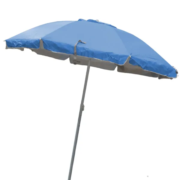 600234-SOMBRILLA SPINIT 2.4M AZUL Y TORN CSALIDA DE AIRE (1) Sombrilla con salida de aire y tornillo de arena 2.4 m - Imagen 1