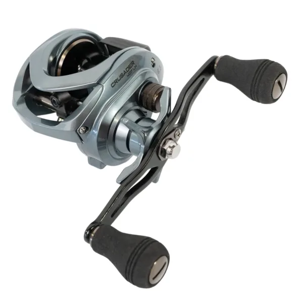 Reel Rotativo Crusader 407 LH Bajo Perfil Trolling 16kg 6+1 Rulemanes - Imagen 2