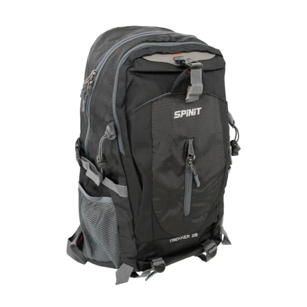 Mochila Trekker 28 Lts Trekking Urbana Con Cobertor Gris - Imagen 2