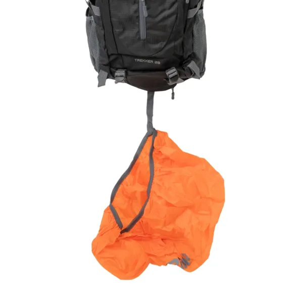 Mochila Trekker 28 Lts Trekking Urbana Con Cobertor Gris - Imagen 6