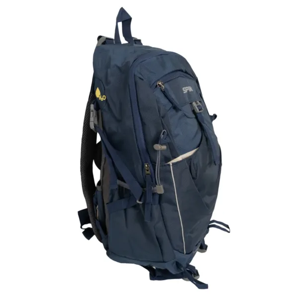 Mochila Trekker 35 Lts Trekking Outdoor Con Cobertor Azul - Imagen 2