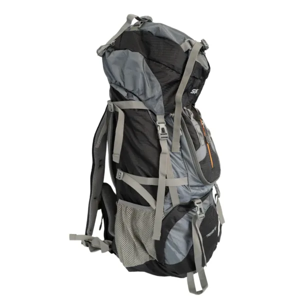 Mochila Trekker 70 Lts Trekking Con Cobertor Negra - Imagen 2
