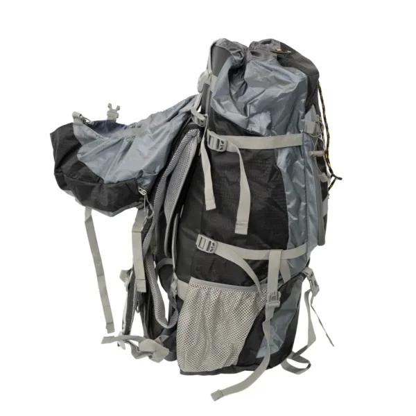 Mochila Trekker 70 Lts Trekking Con Cobertor Negra - Imagen 4