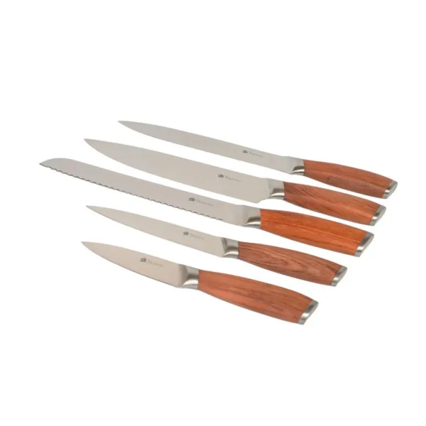 Cepo Malmo Cuchillos 5 Piezas Hoja Lisa Acero 420 - Imagen 3