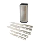 Cepo Santoku Cuchillos 5 Piezas Hoja Lisa Acero - Imagen 3