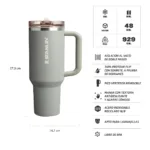 Vaso térmico QUENCHER tapa ProTour Flip Straw 1.18 Litros - Imagen 3