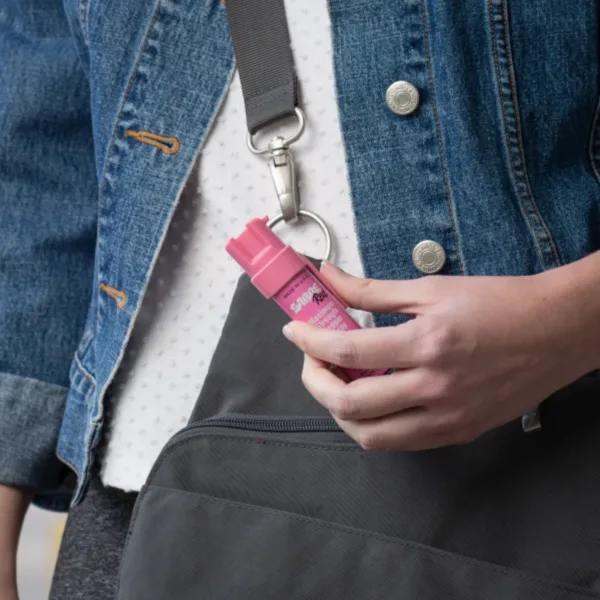 Gas pimienta con clip defensa personal 22 g Pink - Imagen 2
