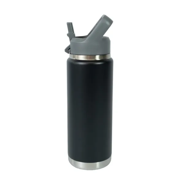 Botella Térmica Spinit Straw 750 ml Acero Inoxidable - Negro - Imagen 2