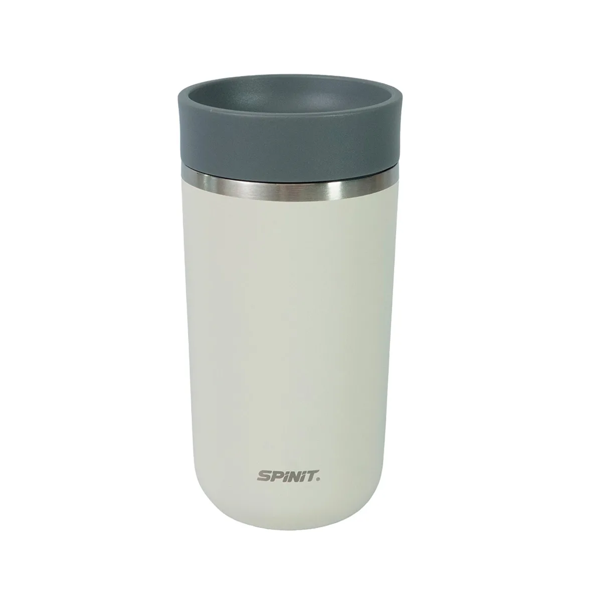 600857 VASO TERMICO SPINIT VA040 PUSH 400ML MARFIL-01 Vaso Térmico Spinit Push 400 ml Acero Inoxidable - Marfil - Imagen 1