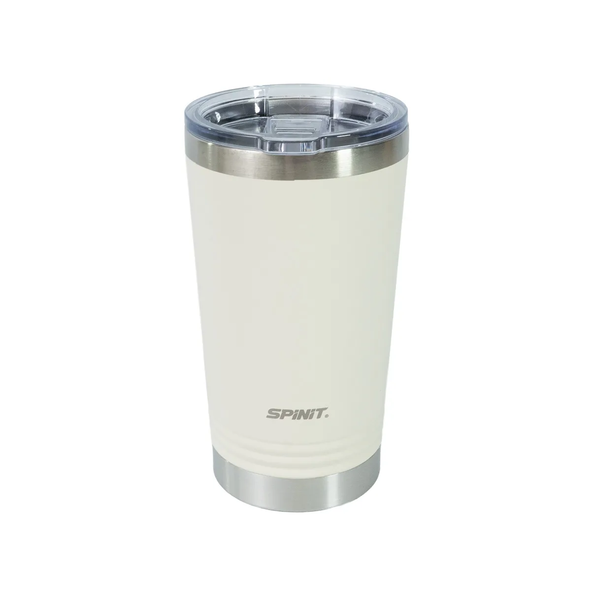 600877 VASO TERMICO SPINIT VB053 CLEAR 530ML MARFIL-01 Vaso Térmico Spinit Clear 530 ml Acero Inoxidable - Marfil - Imagen 1
