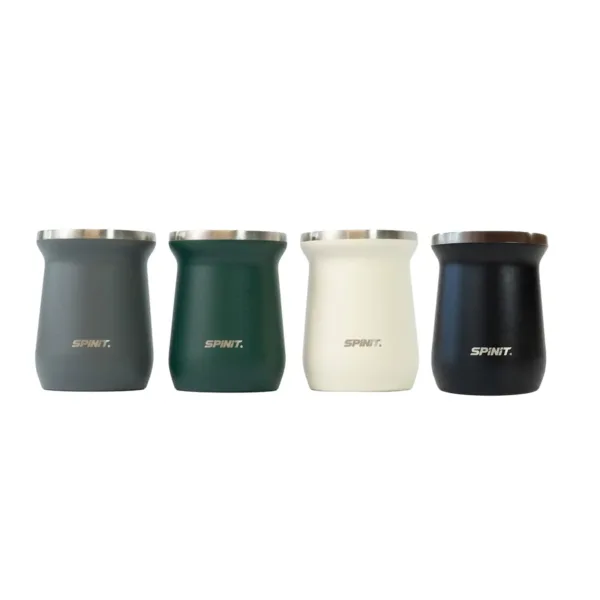 Mate Térmico Spinit 170 ml Acero Inoxidable - Marfil - Imagen 2
