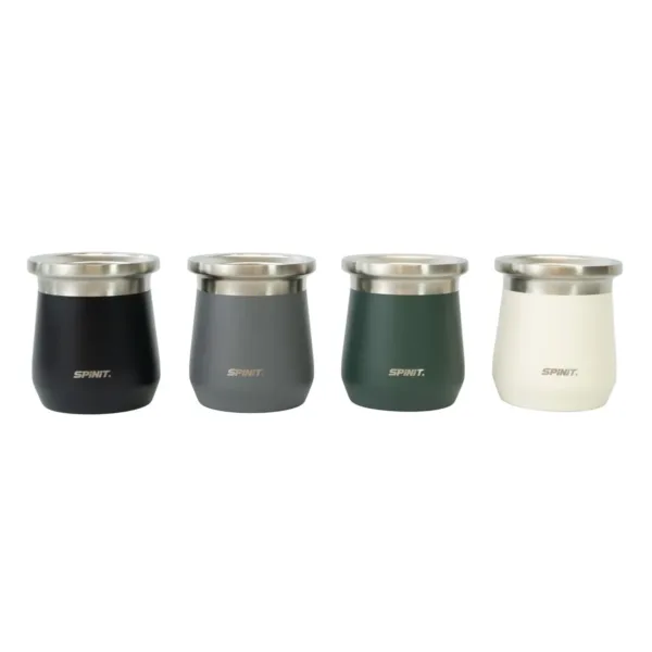 Mate Térmico Spinit 260 ml Acero Inoxidable - Negro - Imagen 2